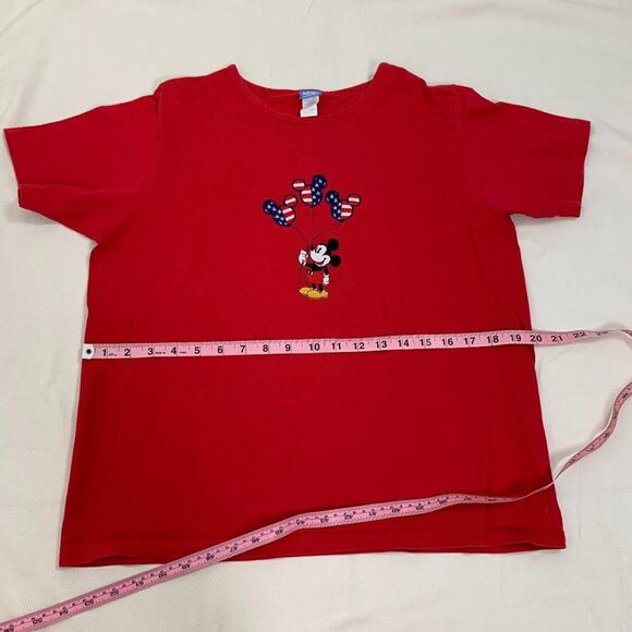 Y2K Disney's Mickey Mouse Red T-Shirt Top - Picture 7 of 12